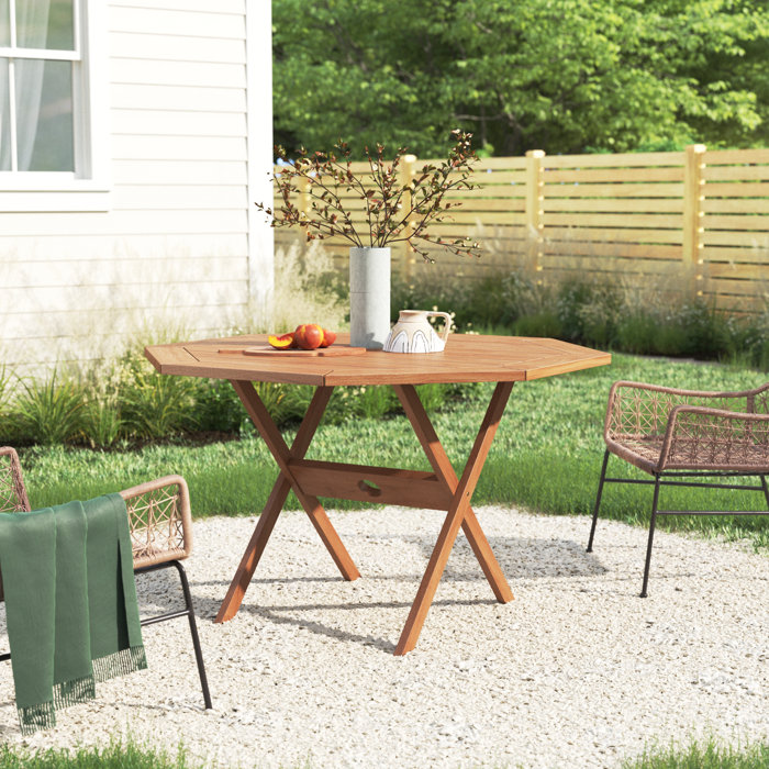 Kitsco Rafael Folding Solid Wood Dining Table & Reviews Wayfair